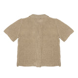 I'M Brian Kids Polo Camicia Traforata Panna per Bambini