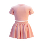 Vicolo Kids Completo Rosa con Logo Brillantinato per Bambine