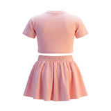 Vicolo Kids Completo Rosa con Logo Brillantinato per Bambine