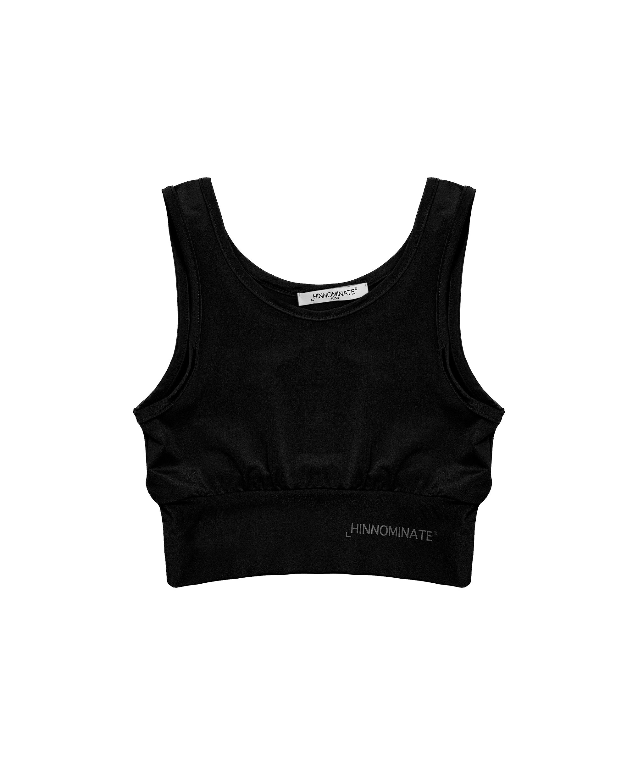 Hinnominate Kids Top Nero con Logo per Bambine
