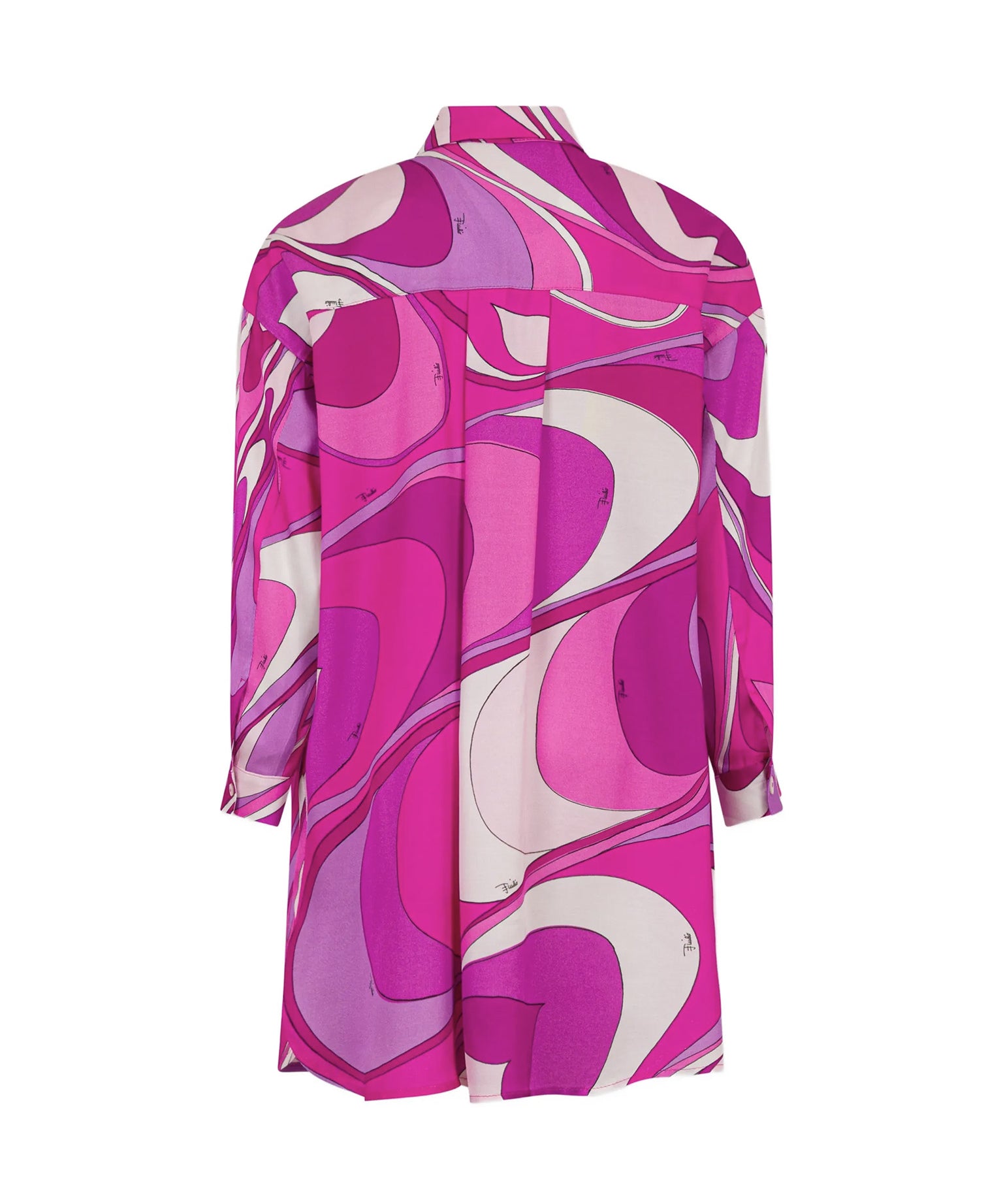 Emilio Pucci Kids Abito Fantasia Viola e Bianco per Bambine