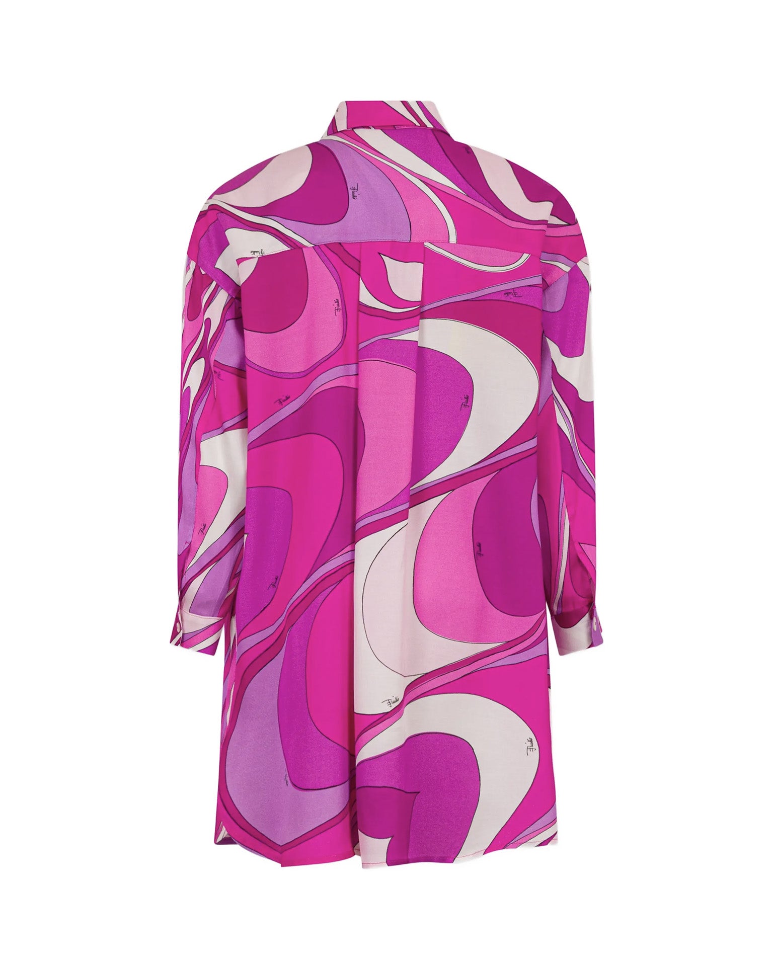 Emilio Pucci Kids Abito Fantasia Viola e Bianco per Bambine