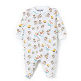 Moschino Kids Tutina Bianca con Stampa Grafica Teddy Bear All-over