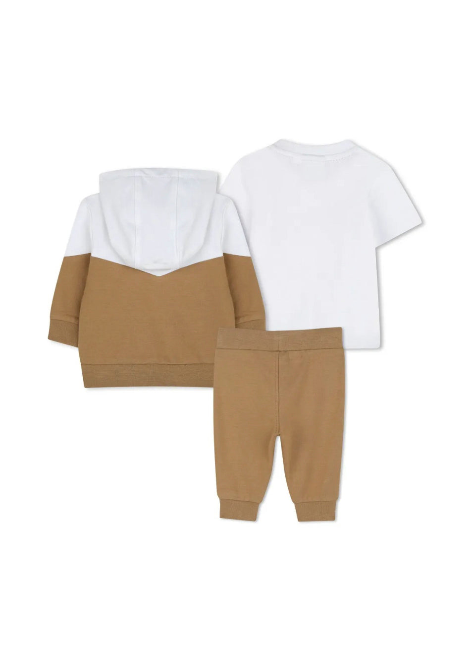 Boss Kids Felpa con Pantaloni Biscotto con T-shirt per Neonati