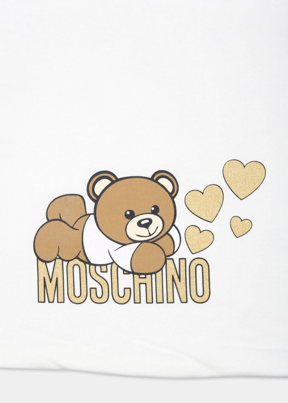 Moschino Kids Coperta Panna con Teddy Bear per Neonate (dettaglio)