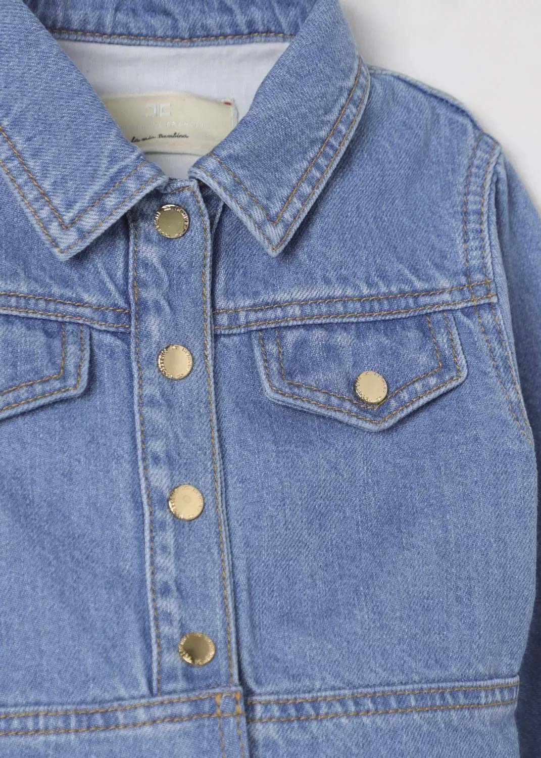 Elisabetta Franchi La Mia Bambina Giubbino Denim per Neonate