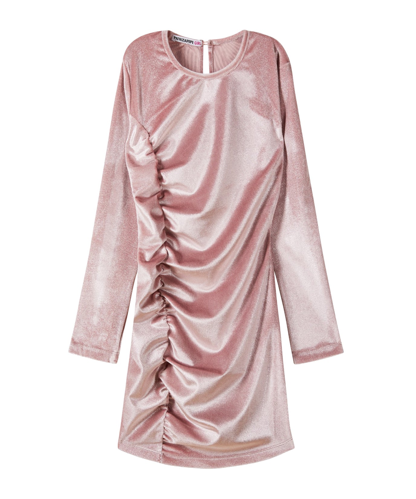 Patrizia Pepe Kids Abito Rosa Glitter per Bambine