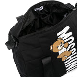 Moschino Kids Borsa Mamma con Fasciatoio con Stampa Teddy Bear Nera