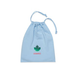 Dsquared2 Kids Tutina Celeste con Stampa Logo Foglia D'acero a Contrasto per Neonati