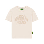Barrow Kids T-shirt Crema con Stampa BARROW FRIEND per Bambini (fronte)