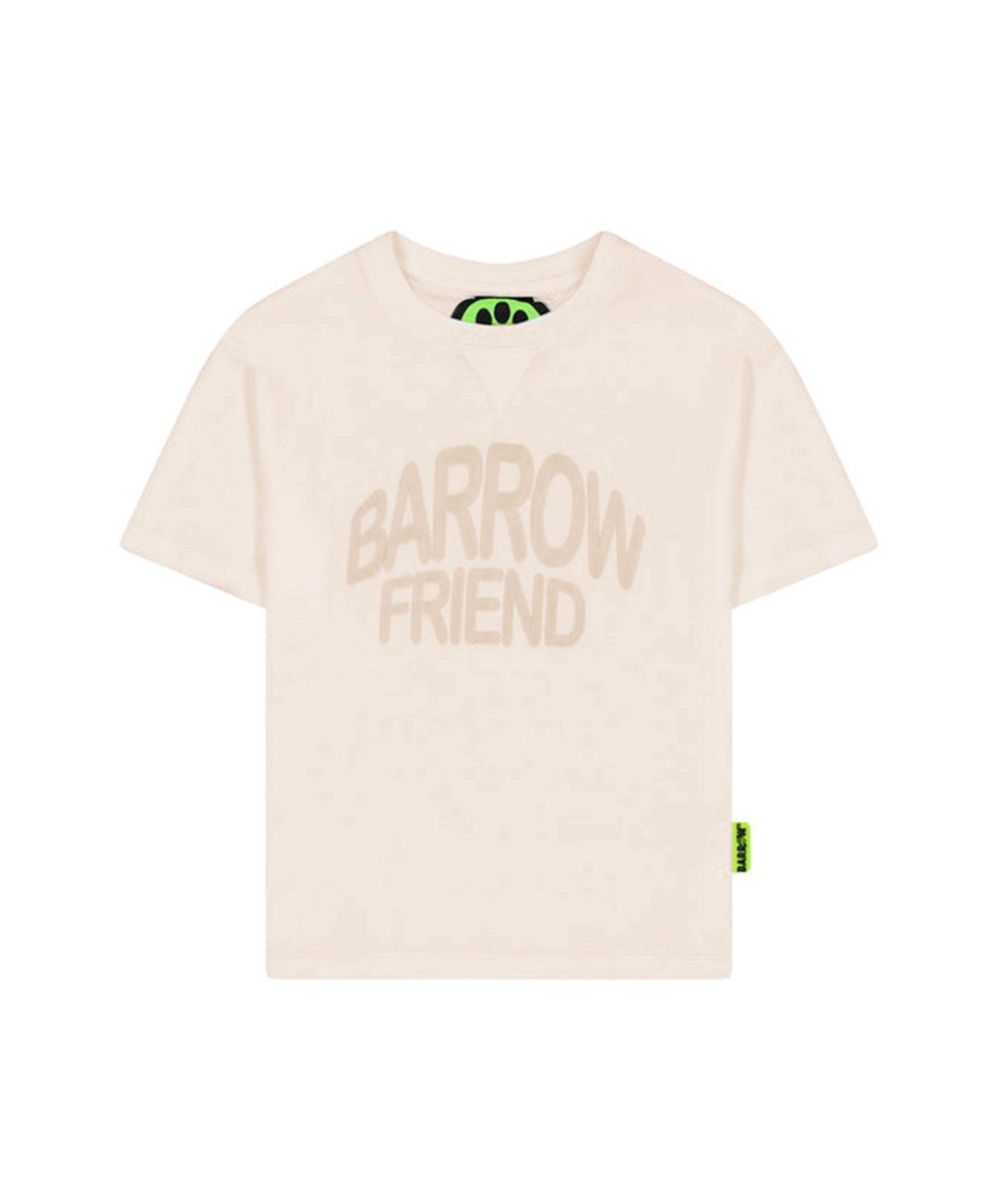 Barrow Kids T-shirt Crema con Stampa BARROW FRIEND per Bambini (fronte)
