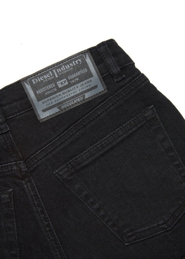 Diesel Kids Short in Denim Nero per Bambine