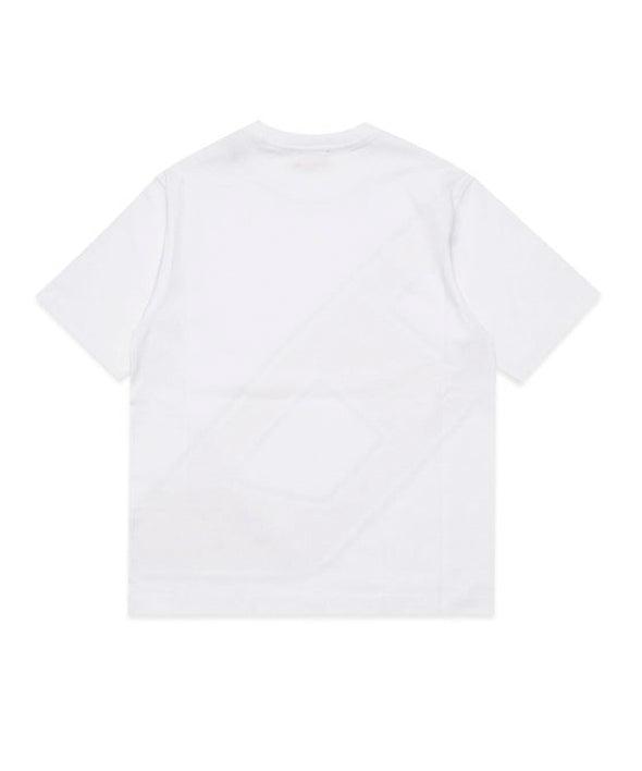 Diesel Kids T-shirt Bianca con Logo Macro D per Bambini
