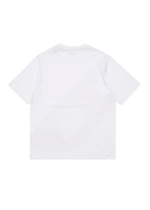 Diesel Kids T-shirt Bianca con Logo Macro D per Bambini