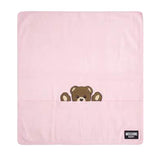 Moschino Kids Coperta Rosa con Ricamo Teddy
