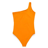 Diesel Kids Monokini Costume Arancione con Oval D per Bambine