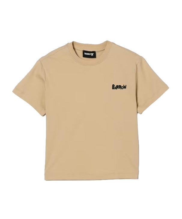 Barrow Kids T-Shirt Sabbia con Logo Unisex
