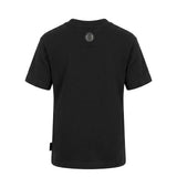 Philipp Plein Kids T-shirt Nera in Cotone con Stampa Teddy Bear Strass e Logo per Bambine