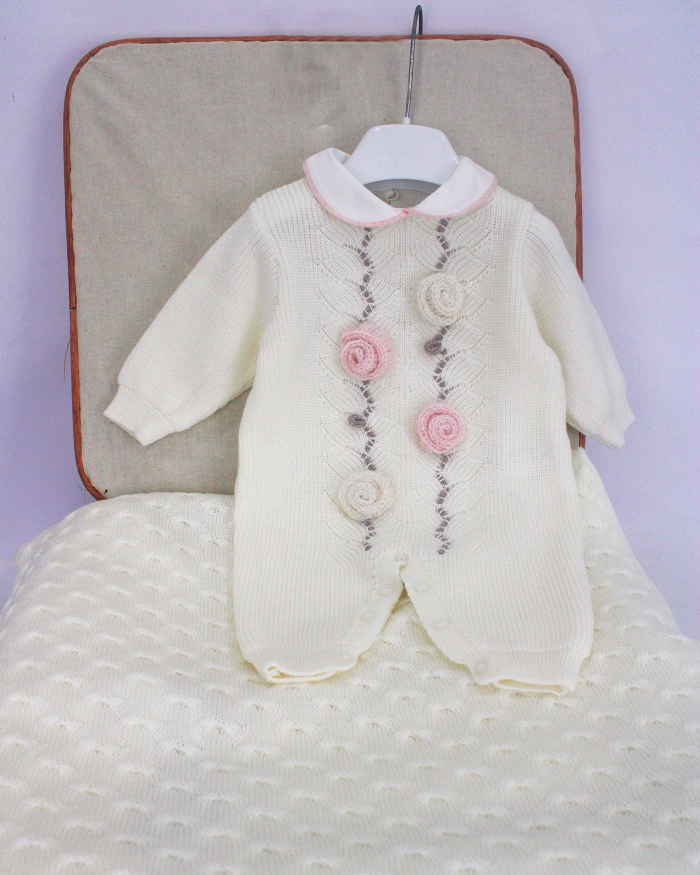 Marlù Tutina Vaniglia con Rose per neonate