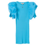 Twinset Kids Abito Fitted con Maniche in Organza