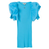 Twinset Kids Abito Fitted con Maniche in Organza