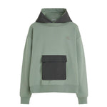 Calvin Klein Kids Felpa Verde con Cappuccio per Bambini 