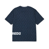 Dsquared2 Kids T-shirt Blu con Motivo All Over per Bambini