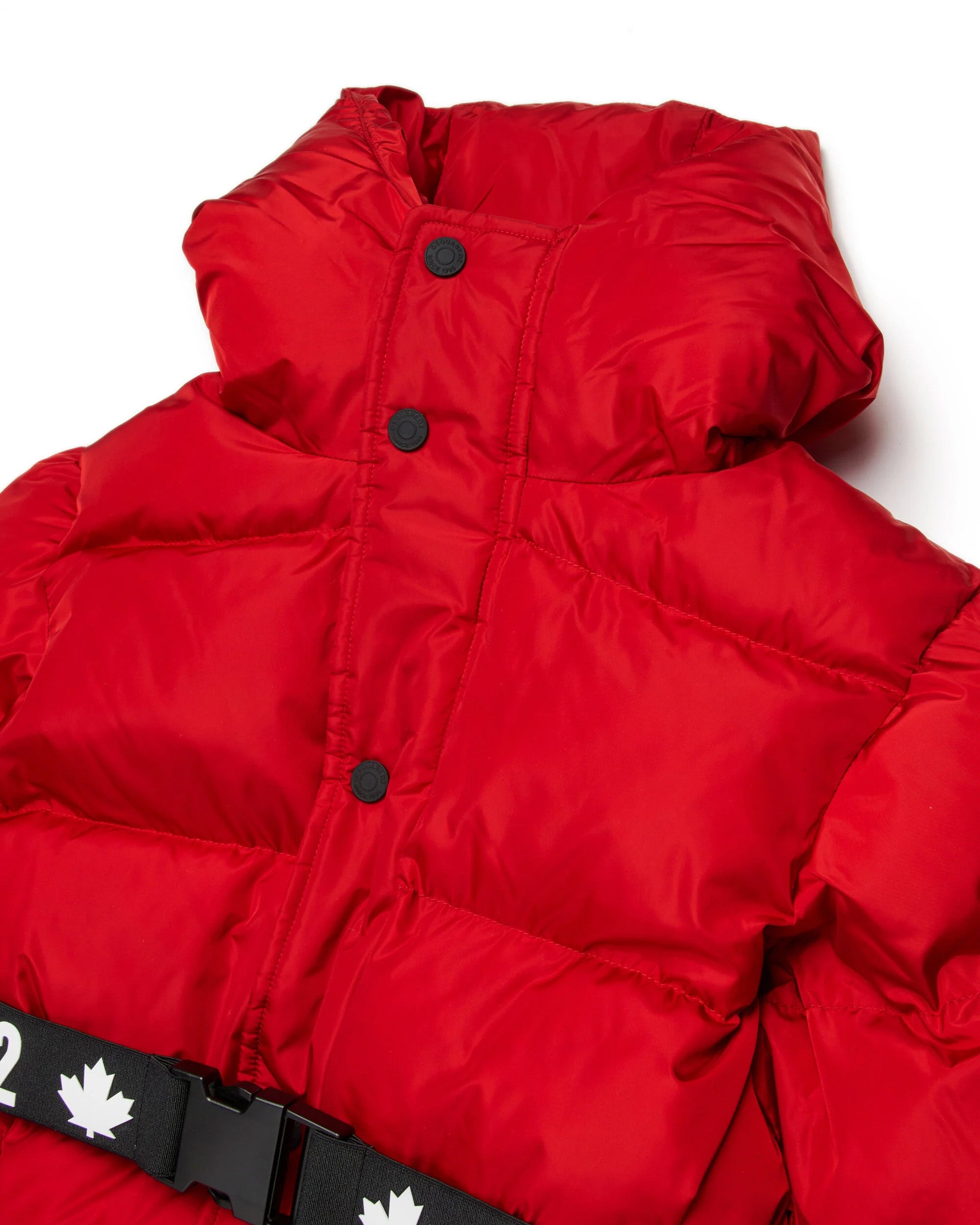 Dsquared2 Kids Giubbino Trapuntato Rosso Avvitato per Bambine