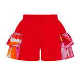 Emilio Pucci Kids Short Corallo/Fantasia per Bambine