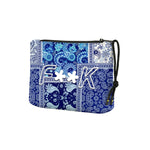 F**K Kids Pochette Fantasia Bandana Blu con Logo per Bambine