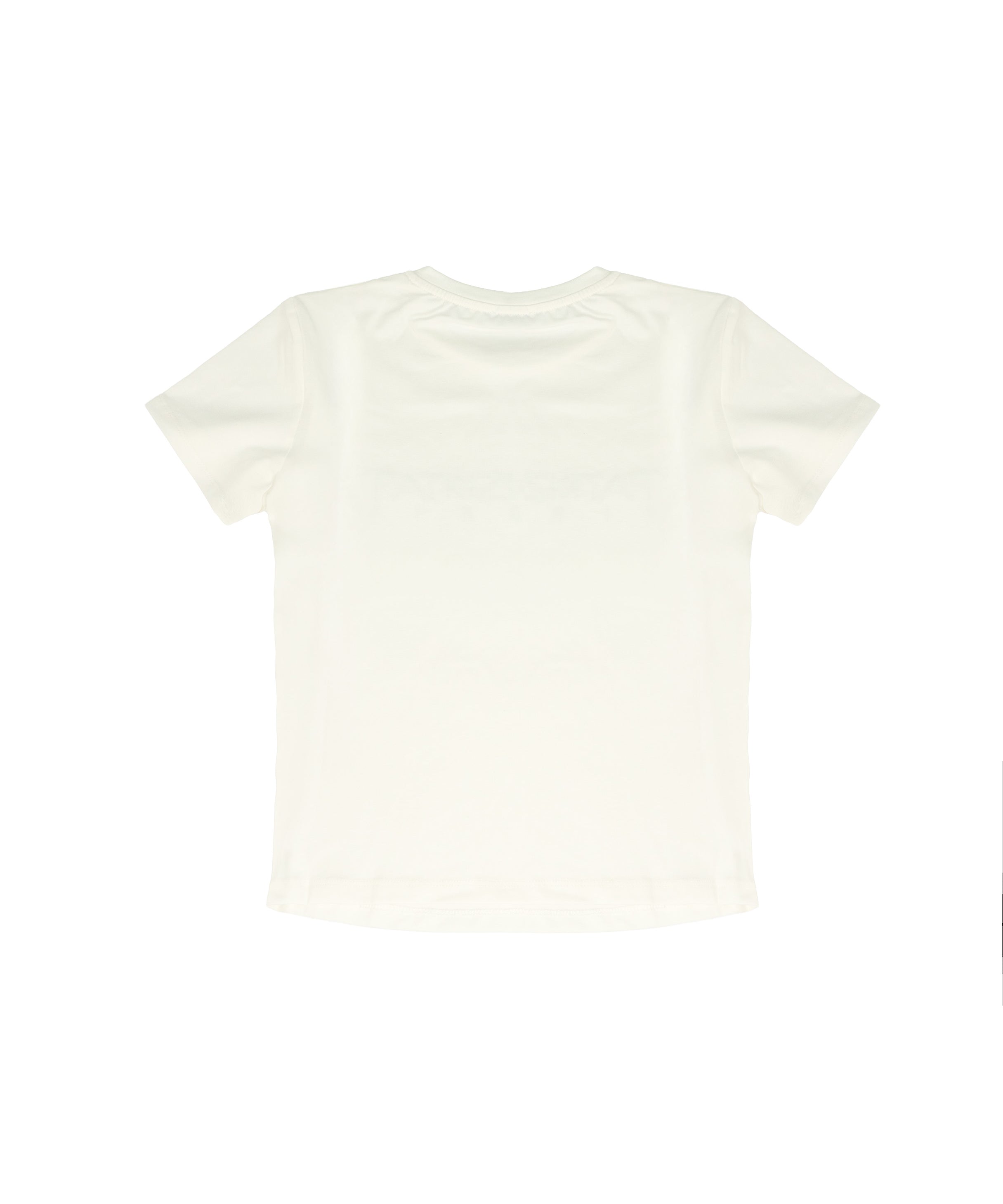 Patrizia Pepe Kids T-Shirt Bianco con Strass Bianco per Bambine