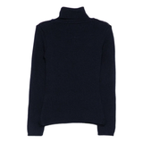 Elisabetta Franchi La Mia Bambina Maglia Dolce Vita Blu Notte con Logo Rosso per Bambine