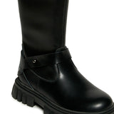 Diesel Kids Stivale Nero Lucido per Bambine