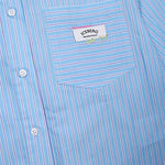 Iceberg Kids Camicia Cielo a Righe con Logo per Bambine