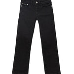 Calvin Klein Kids Pantalone Straigth in Denim Nero per Bambine