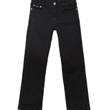 Calvin Klein Kids Pantalone Straigth in Denim Nero per Bambine
