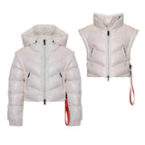 After label  Giubbino Crop Due Pezzi per Bambine