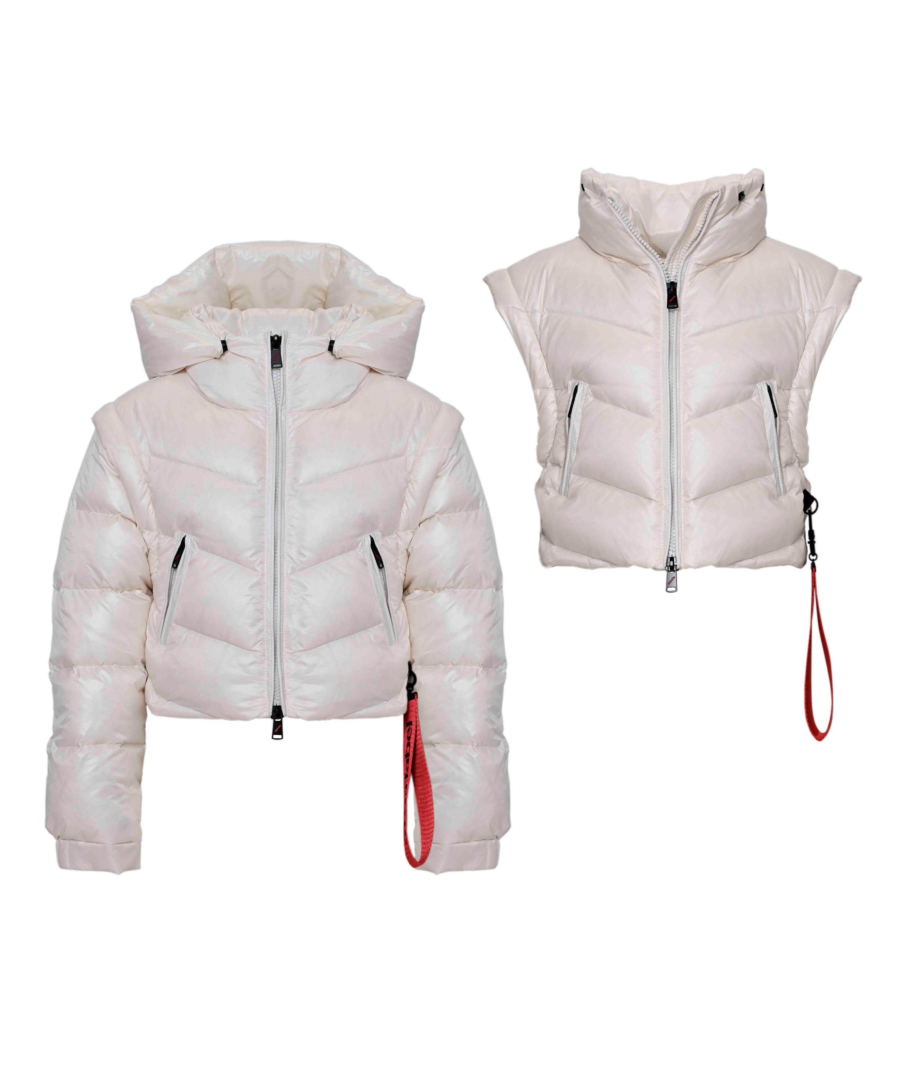 After label  Giubbino Crop Due Pezzi per Bambine