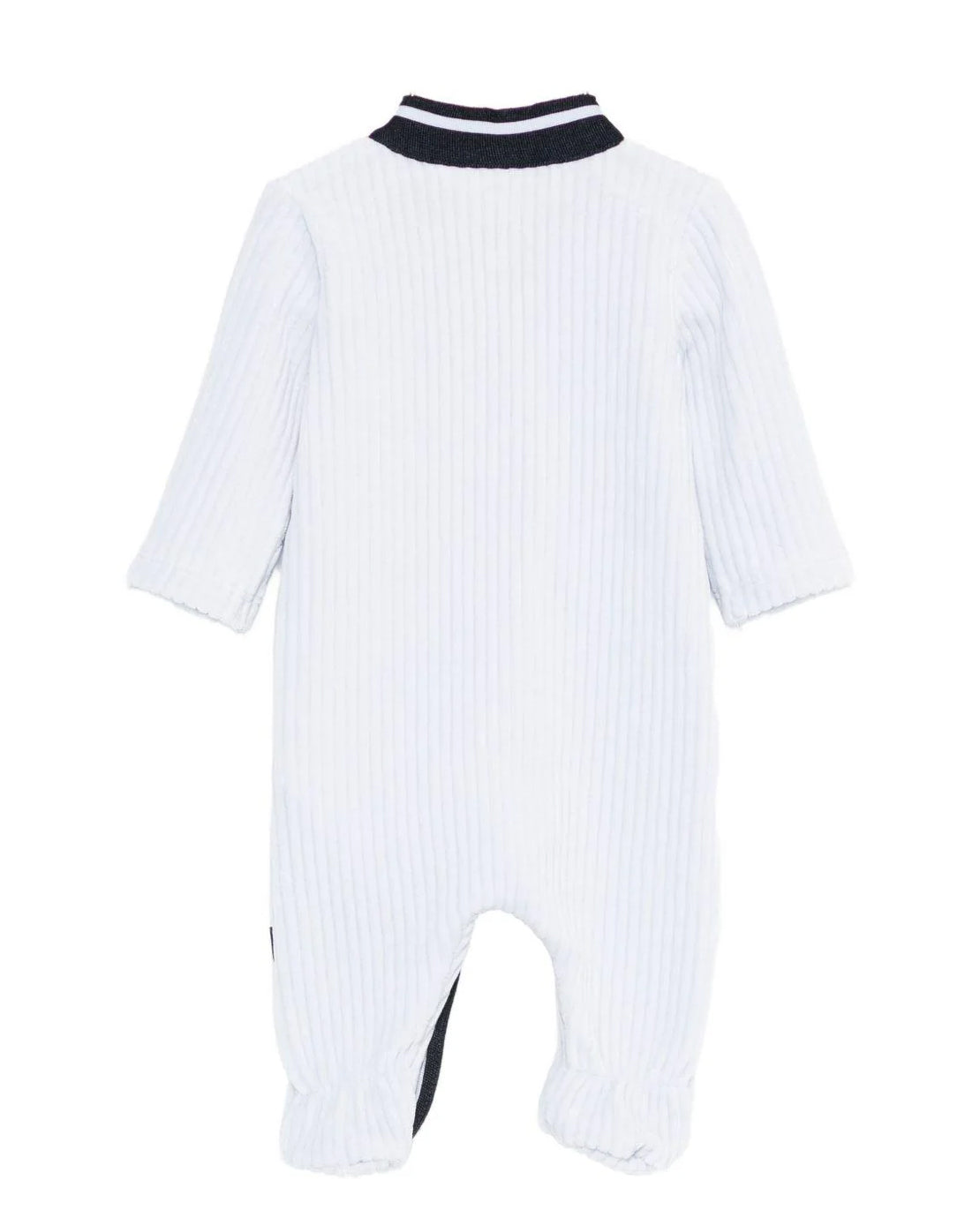 Boss Kids Tutina Celeste + Cappello in Cotone per Neonati