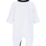 Boss Kids Tutina Celeste + Cappello in Cotone per Neonati