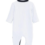 Boss Kids Tutina Celeste + Cappello in Cotone per Neonati