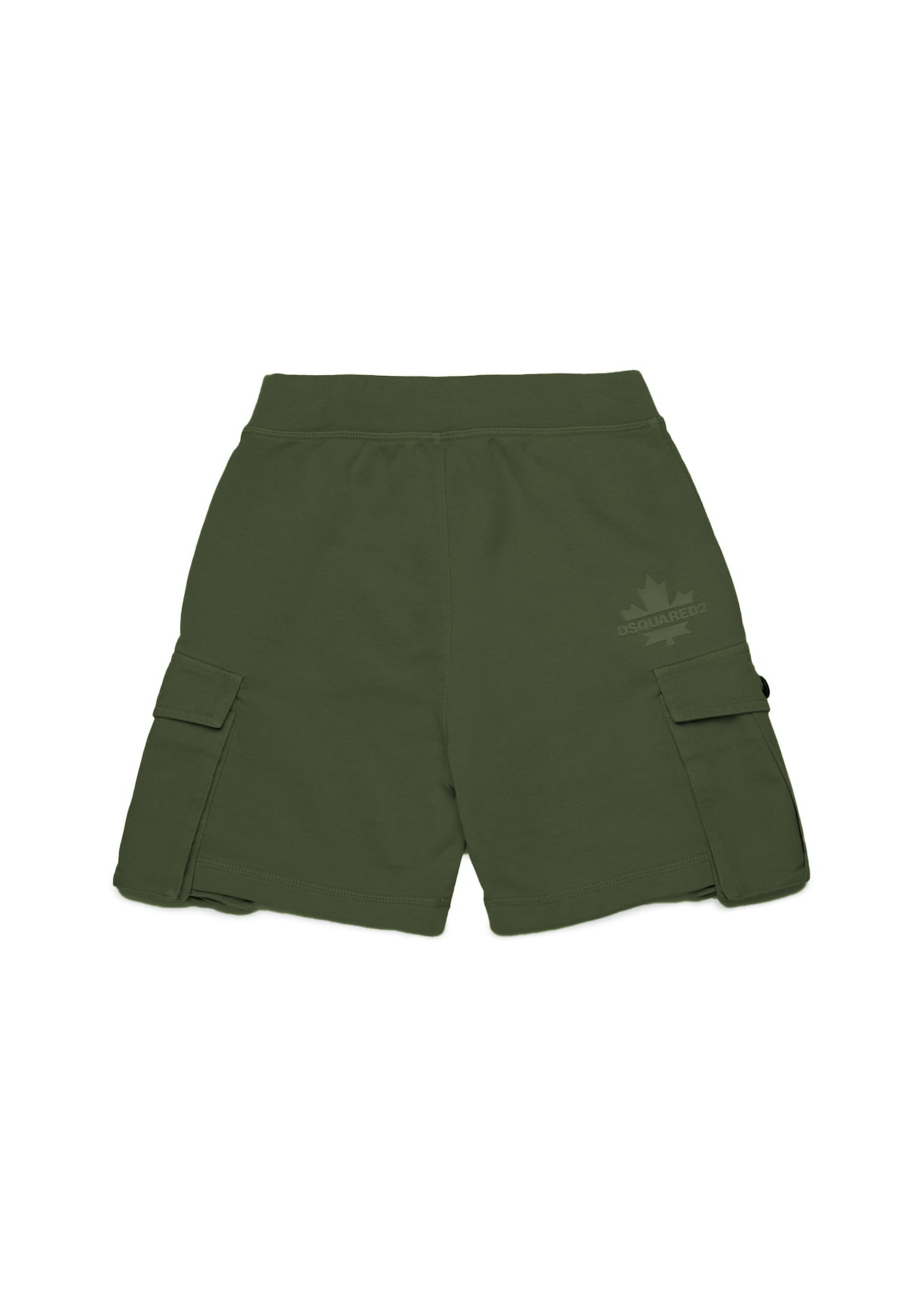 Dsquared2 Kids Bermuda Verde con Tasconi per Bambini