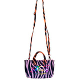 F**K Kids Mini Borsa Mare Fantasia Tigre Viola e Arancione per Bambine