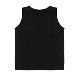 Yes London Kids Canotta Nero con Applicazione Logo per Bambini