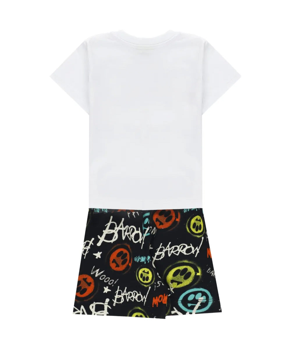 Barrow Kids Completo Bianco e Nero con Stampe per Neonati