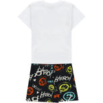 Barrow Kids Completo Bianco e Nero con Stampe per Neonati