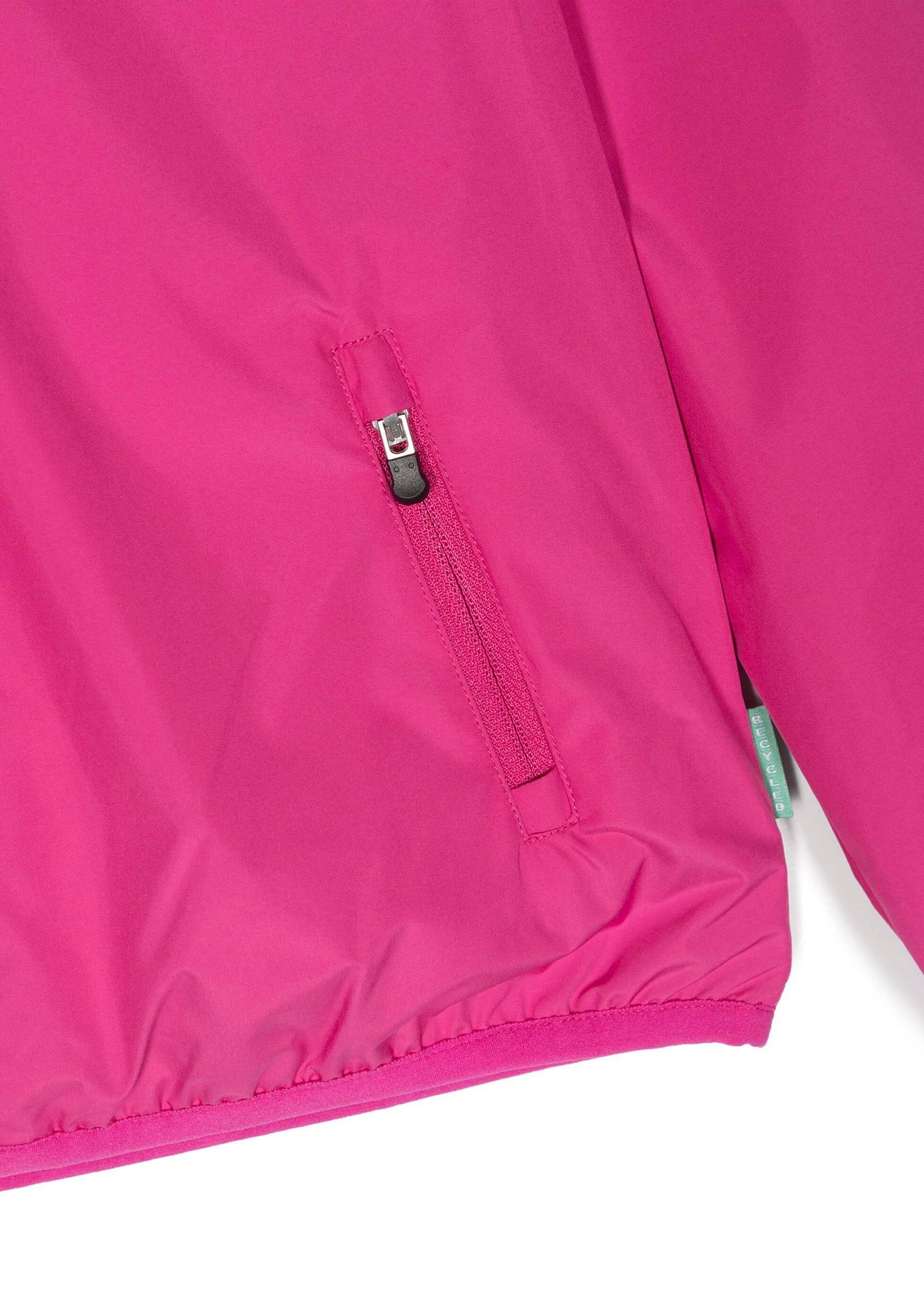 Save The Duck Kids Giubbino Fucsia con Cappuccio con Patch Logo