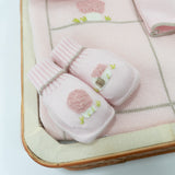 Le Coconnè Scarpine Rosa con Ricami per Neonate