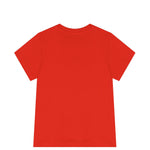 Moschino Kids T-shirt Rossa con Stampa Teddy (retro)
