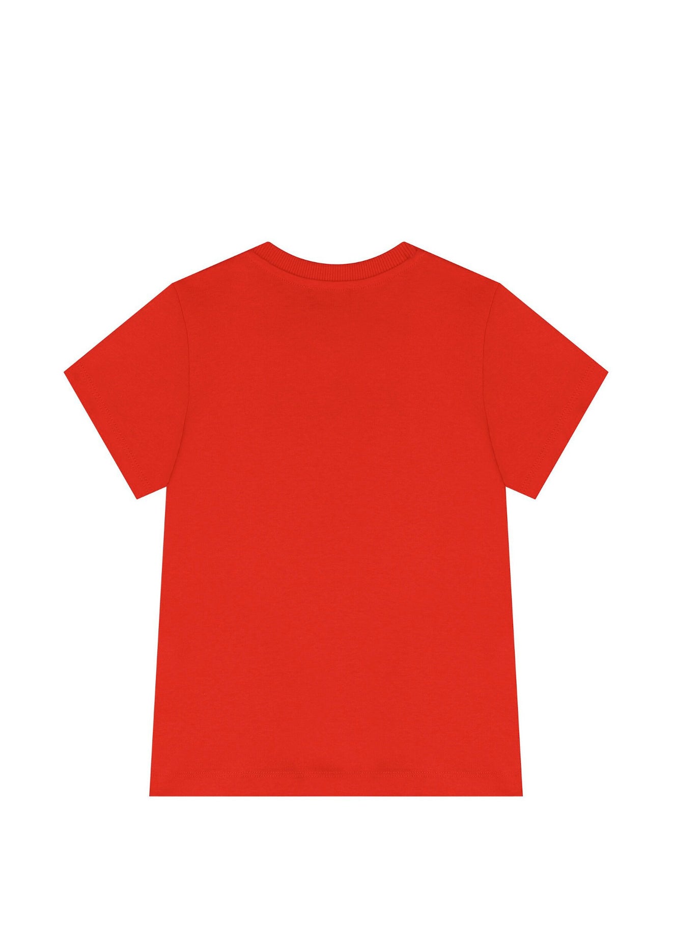 Moschino Kids T-shirt Rossa con Stampa Teddy (retro)